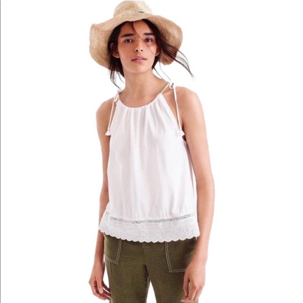 NWOT J. Crew White Tank Top